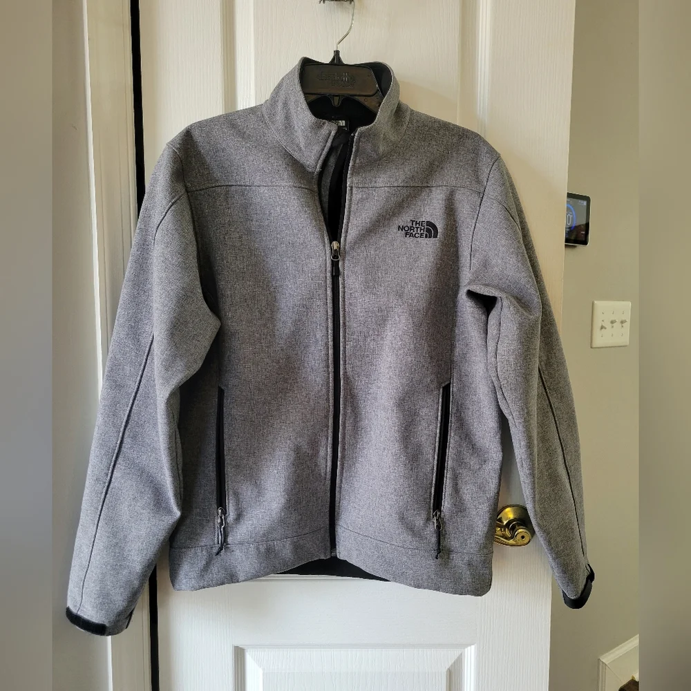 The North Face Men's Apex Bionic Softshell Windwall Jacket Gray Black Size Small